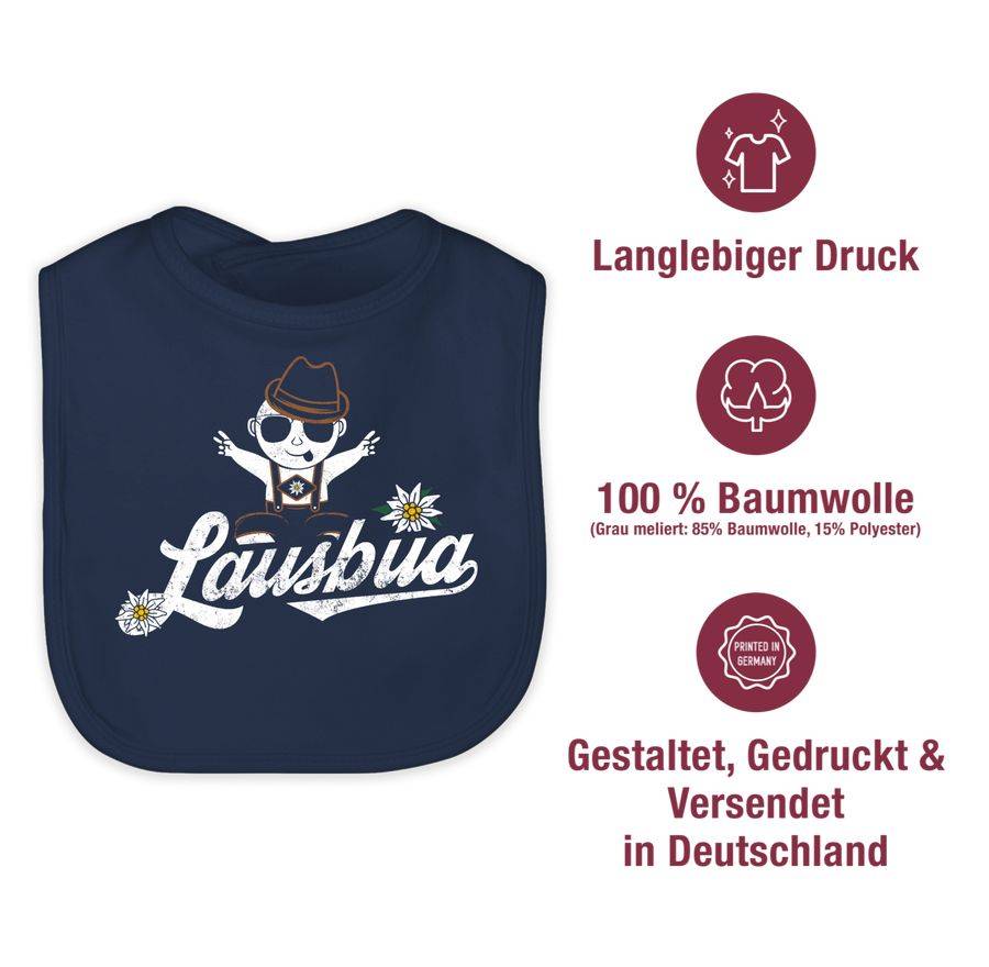 Shirtracer Lausbua Baby Vintage: T-Shirt Turnbeutel Shirtracer