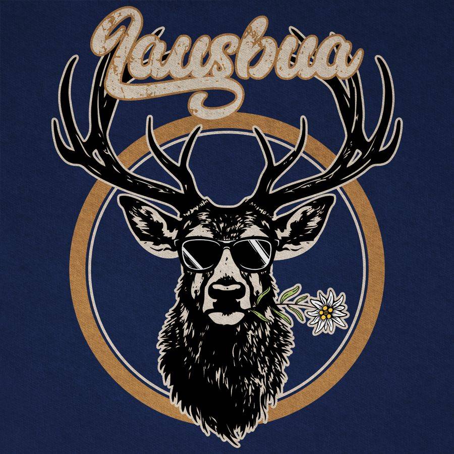 Shirtracer Lausbua Hirsch Hirschgeweih Lausbub Shirts & Mehr Shirtracer