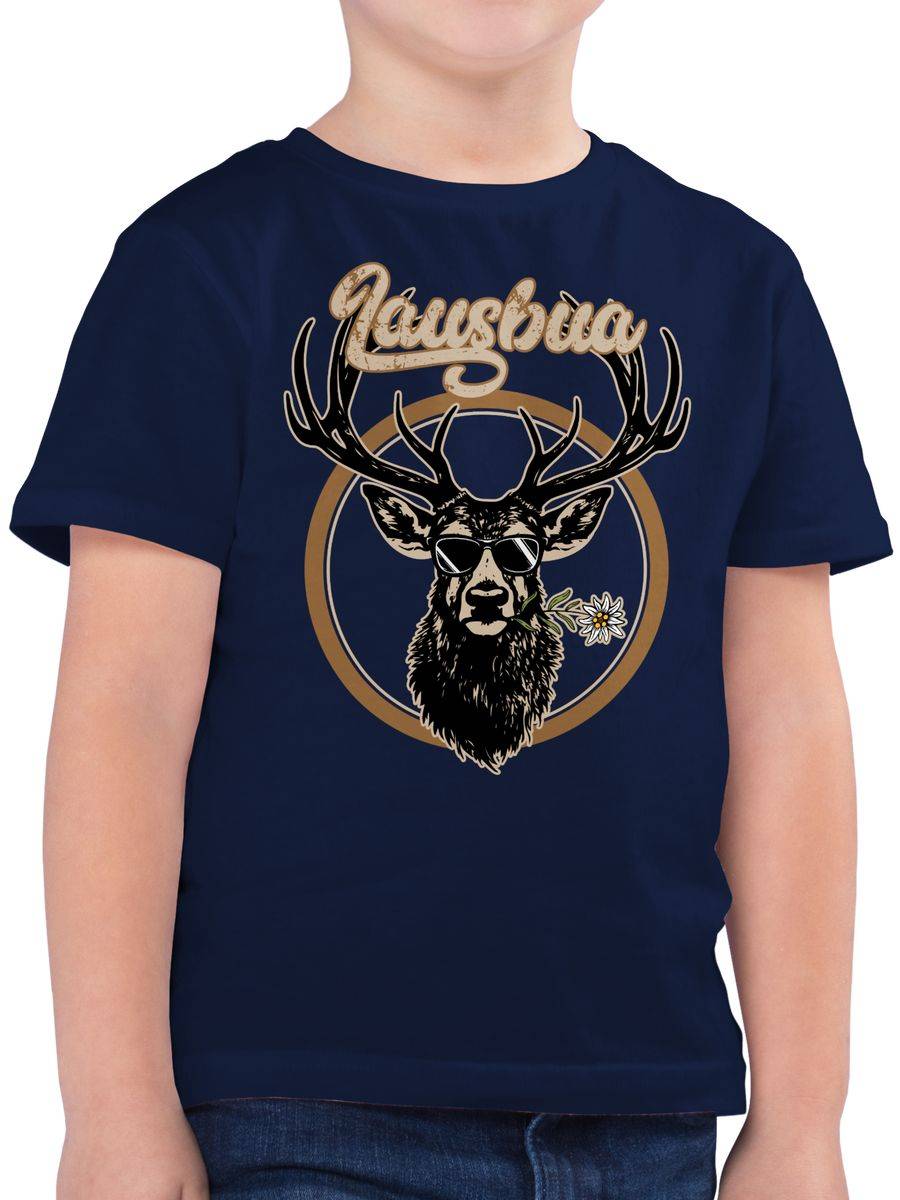 Shirtracer Lausbua Hirsch Hirschgeweih Lausbub Shirts & Mehr Shirtracer