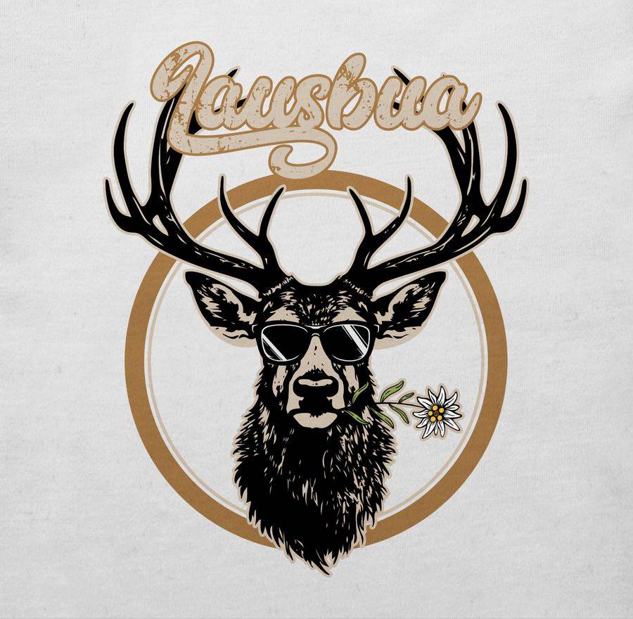 Shirtracer Lausbua Hirsch Hirschgeweih Lausbub Shirts & Mehr Shirtracer