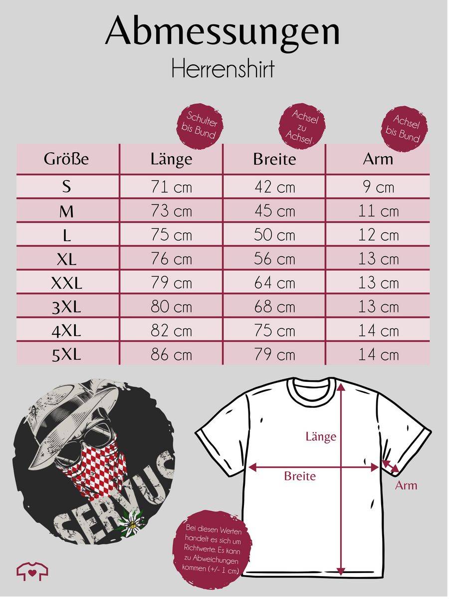 Shirtracer Lausbua Totenkopf Bayrisch Lausbub Tracht Shirts & Mehr Shirtracer
