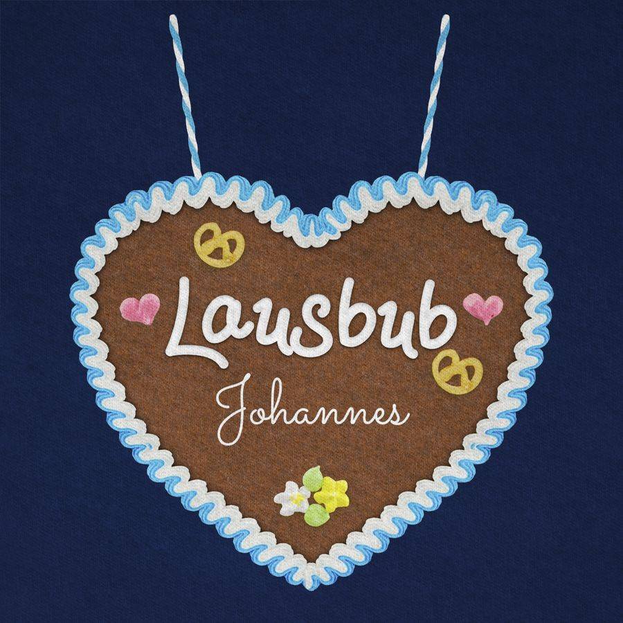 Shirtracer Lausbub - Lebkuchenherz Und Dein Name: T-Shirt Rucksack Shirtracer