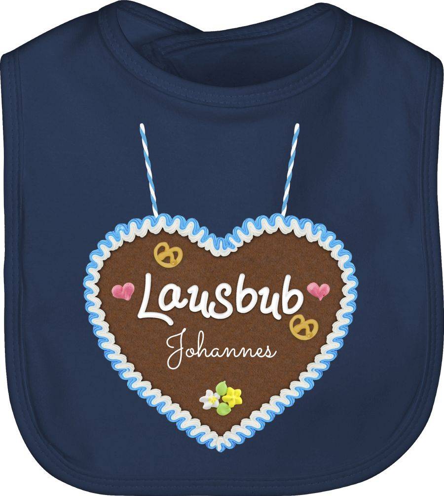 Shirtracer Lausbub - Lebkuchenherz und Dein Name: T-Shirt Rucksack Shirtracer