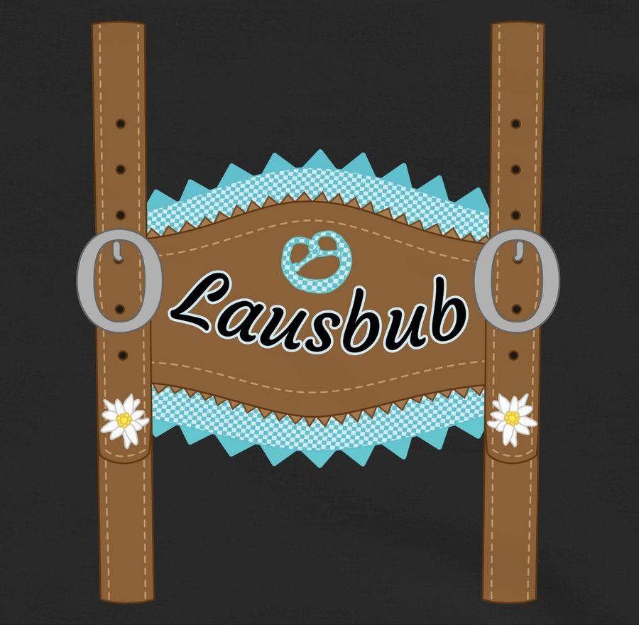 Shirtracer Lausbub Lederhose: T-Shirt Rucksack Shirtracer