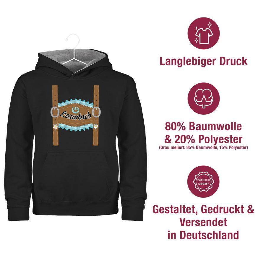 Shirtracer Lausbub Lederhose: T-Shirt Rucksack Shirtracer