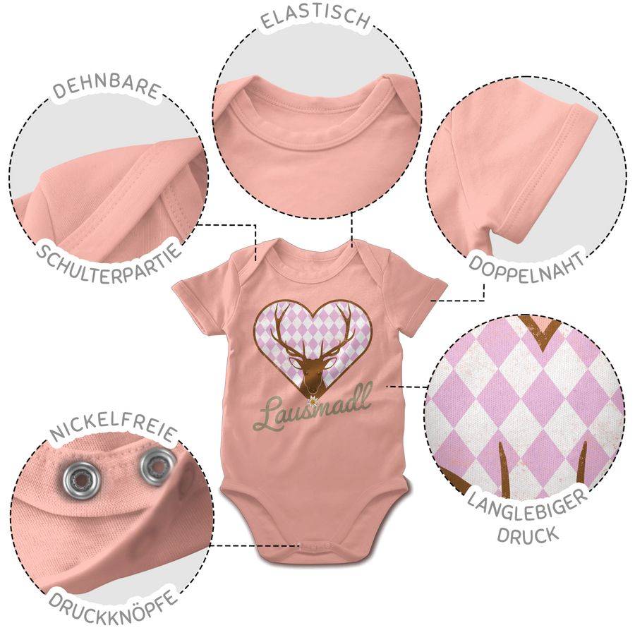 Shirtracer Lausmadl Hirsch Vintage Shirts & Mehr Shirtracer