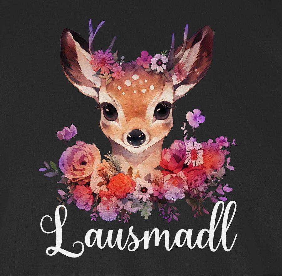Shirtracer Lausmadl Lausmadel Lausdrindl Lausmädchen: T-Shirt Turnbeutel Shirtracer