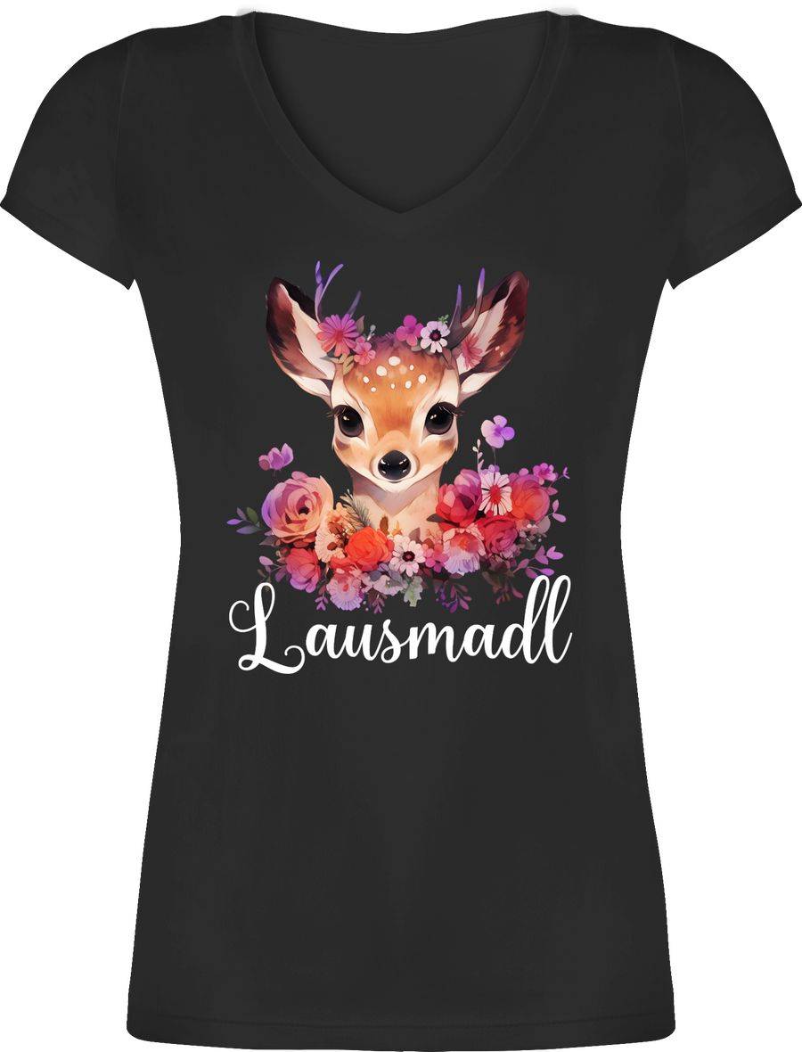 Shirtracer Lausmadl Lausmadel Lausdrindl Lausmädchen: T-Shirt Turnbeutel Shirtracer