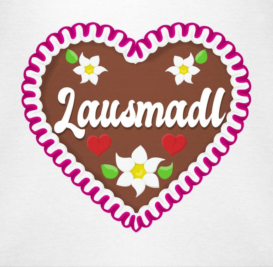 Shirtracer Lausmadl Lebkuchenherz: Tshirt Turnbeutel Shirtracer