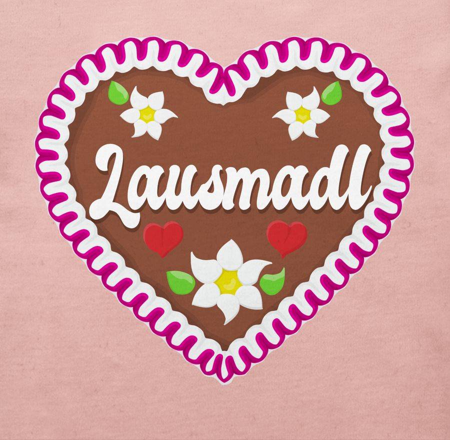 Shirtracer Lausmadl Lebkuchenherz: Tshirt Turnbeutel Shirtracer