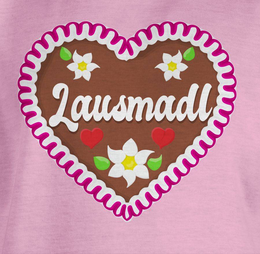 Shirtracer Lausmadl Lebkuchenherz: Tshirt Turnbeutel Shirtracer