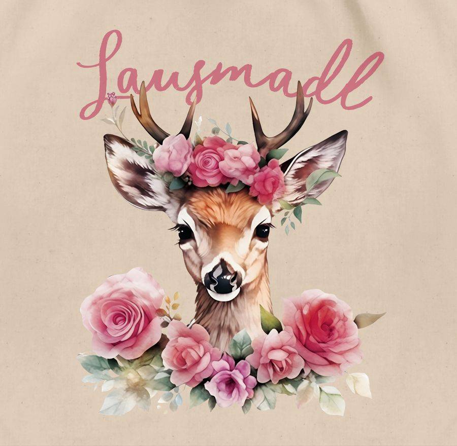 Shirtracer Lausmadl Reh Geweih - Lausemädchen Freches Mädchen Lausmädchen Lousy Girl Shir Shirtracer