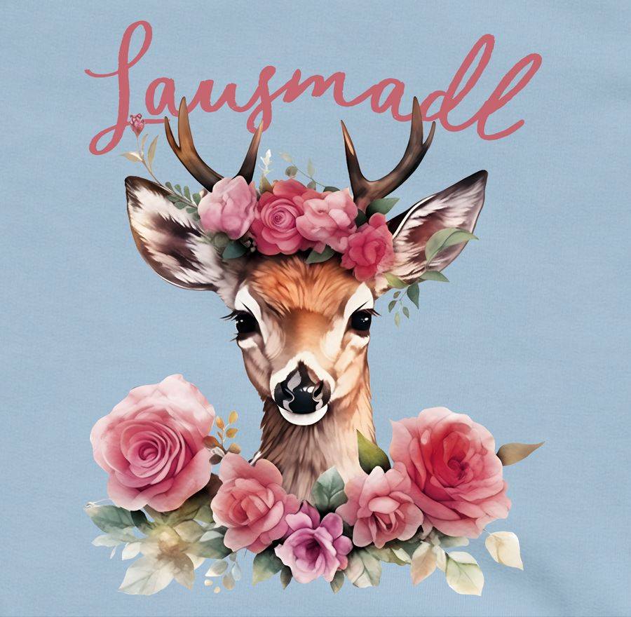 Shirtracer Lausmadl Reh Geweih - Lausemädchen Freches Mädchen Lausmädchen Lousy Girl Shir Shirtracer