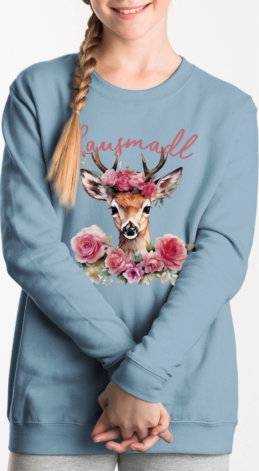 Shirtracer Lausmadl Reh Geweih - Lausemädchen Freches Mädchen Lausmädchen Lousy Girl Shir Shirtracer