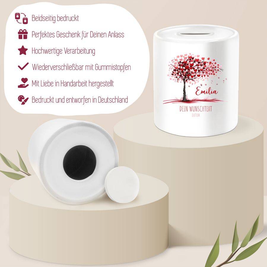 Shirtracer Lebensbaum - Geburt Geschenk Taufe Taufgeschenk Kommunion Geburtsdatum Konfirmat Shirtracer