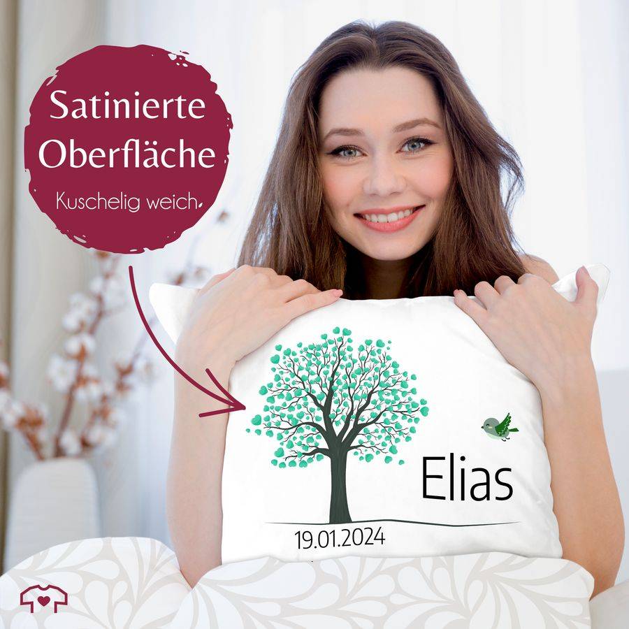 Shirtracer Lebensbaum Geburt Taufe Kommunion Datum Geschenk Shirts & Mehr Shirtracer