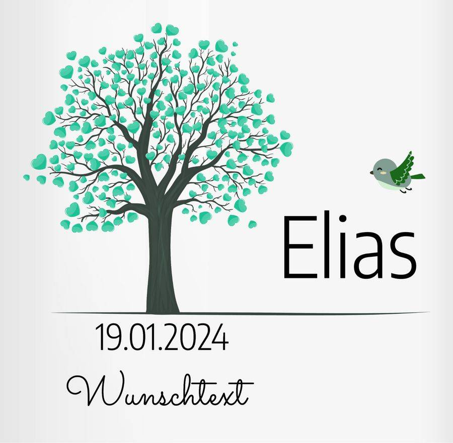 Shirtracer Lebensbaum Geburt Taufe Kommunion Datum Geschenk Shirts & Mehr Shirtracer