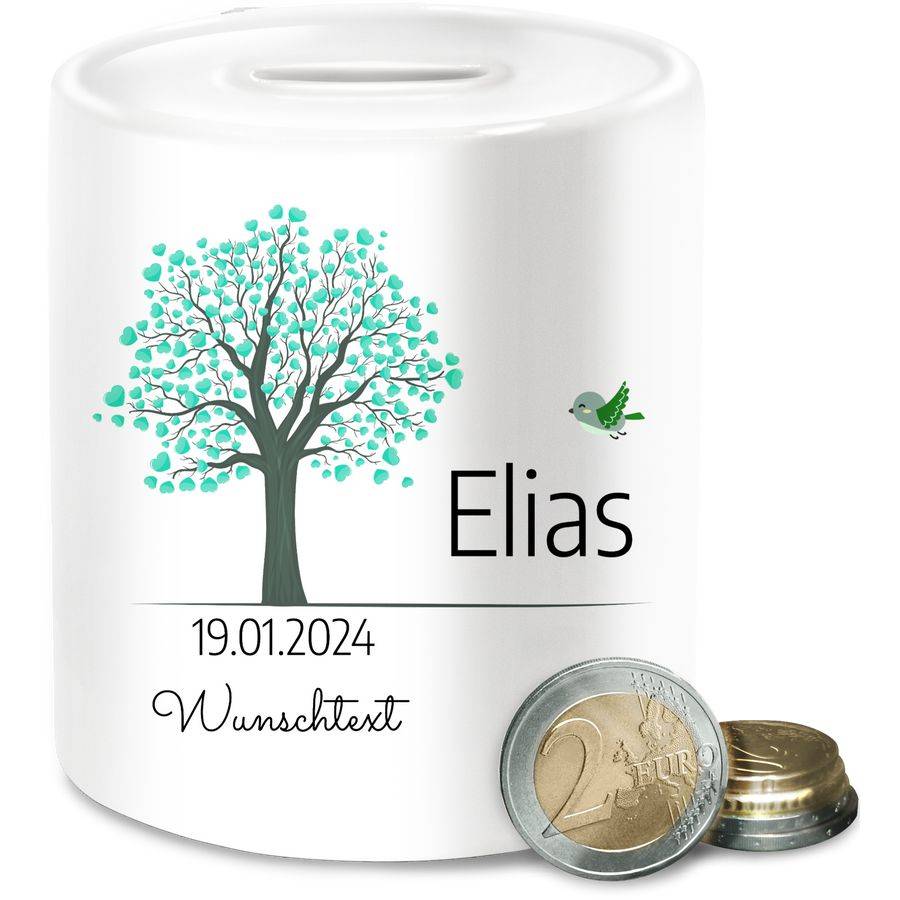 Shirtracer Lebensbaum Geburt Taufe Kommunion Datum Geschenk Shirts & Mehr Shirtracer