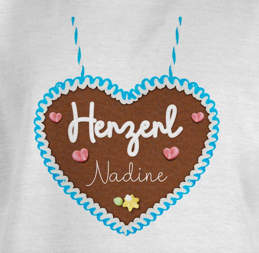 Shirtracer Lebkuchen Herzerl - Print Hellblau Shirts & Mehr Shirtracer