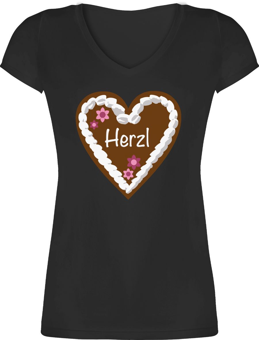 Shirtracer Lebkuchenherz Herzl: T-Shirt Turnbeutel Shirtracer