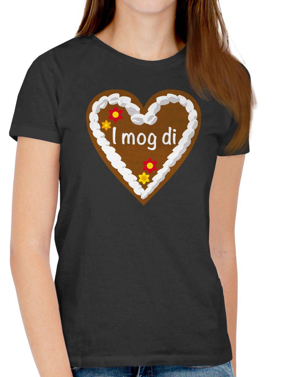 Shirtracer Lebkuchenherz I Mog Di: T-Shirt Gym Bag Shirtracer