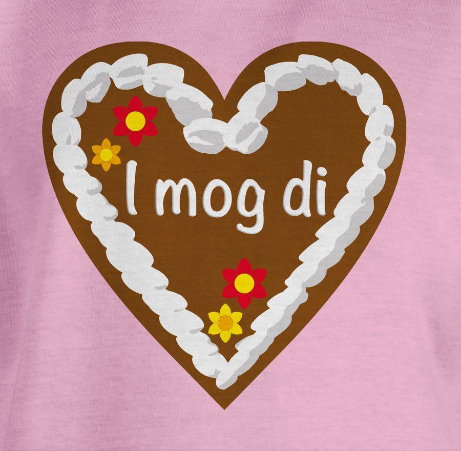 Shirtracer Lebkuchenherz I Mog Di: T-Shirt Gym Bag Shirtracer