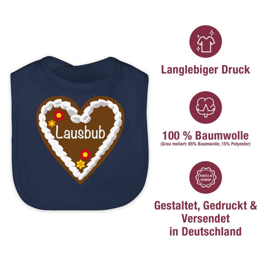 Shirtracer Lebkuchenherz Lausbub: T-Shirt Turnbeutel Shirtracer