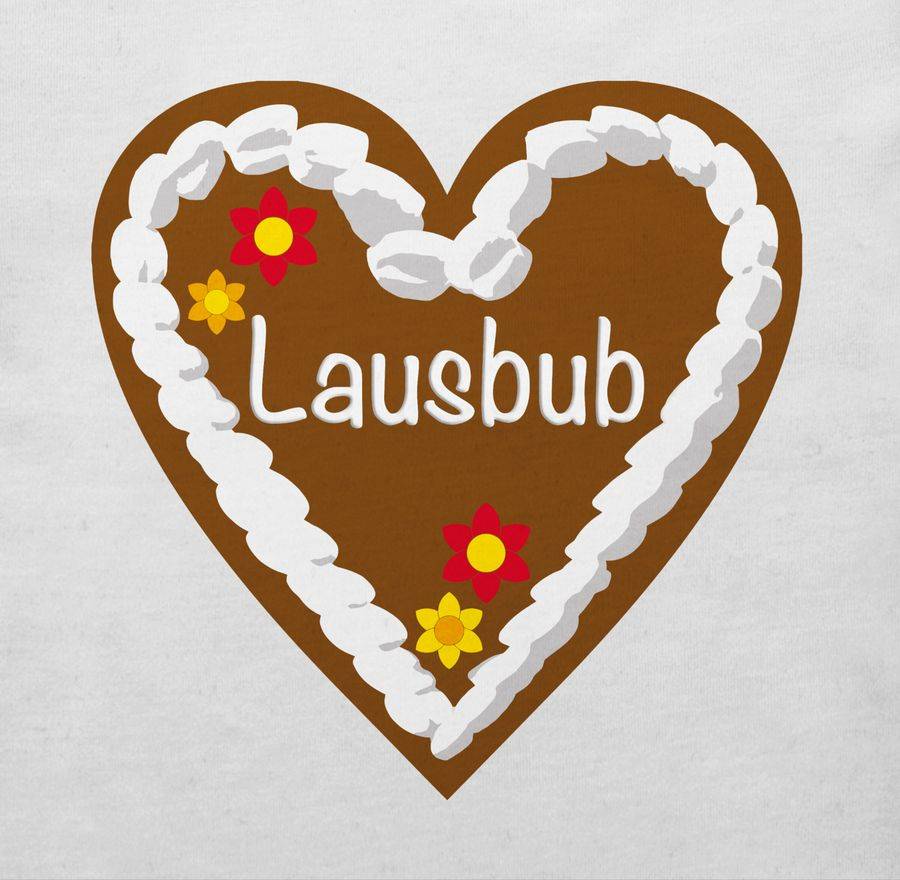 Shirtracer Lebkuchenherz Lausbub: T-Shirt Turnbeutel Shirtracer