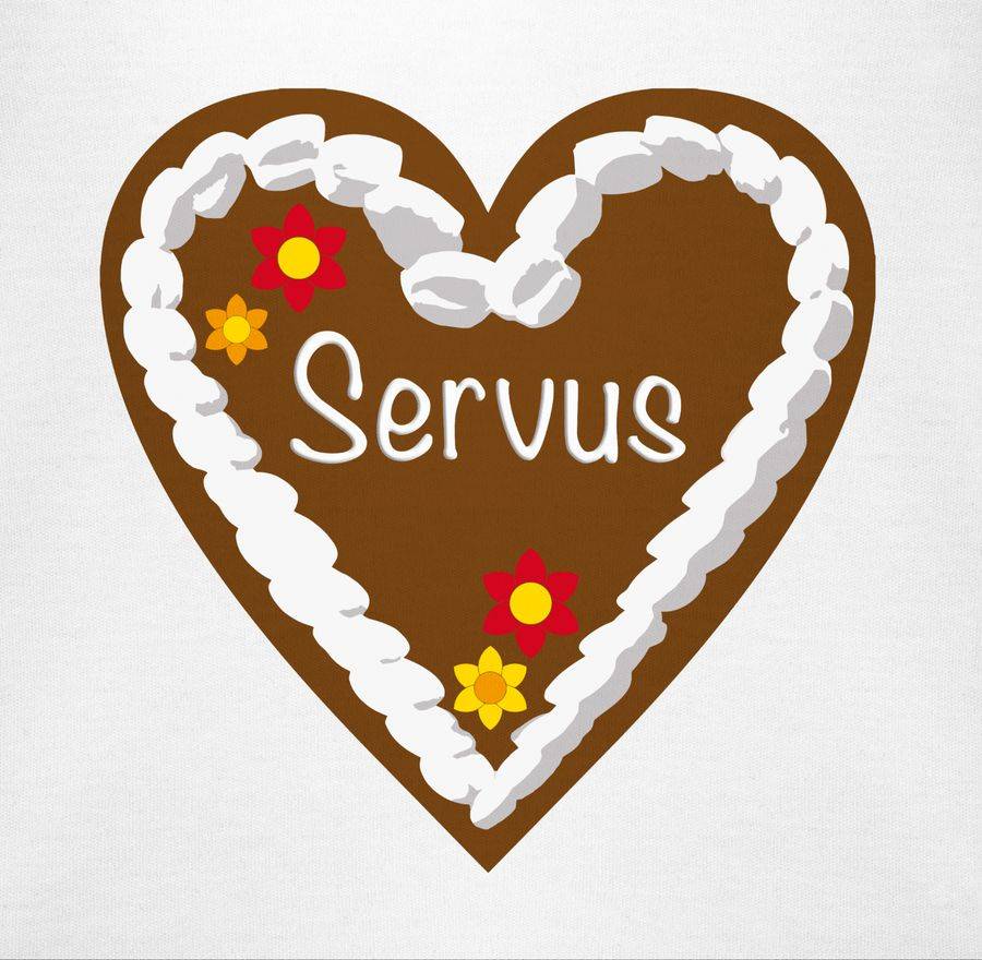 Shirtracer Lebkuchenherz Servus: T-Shirt Rucksack Shirtracer