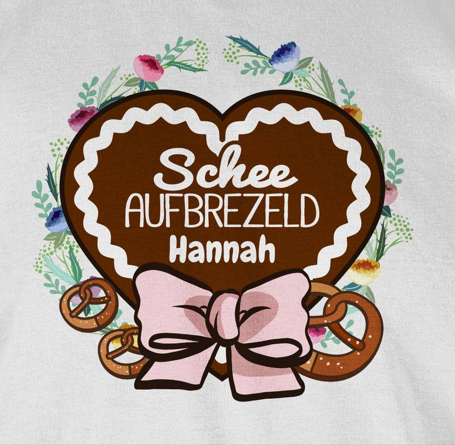 Shirtracer Lebkuchenherz Und Schriftzug - Schee Aufbrezeld - Brezen Und Schleife Shirts & Shirtracer