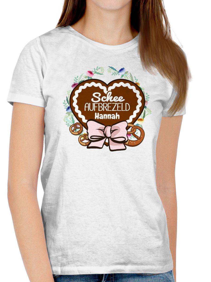 Shirtracer Lebkuchenherz Und Schriftzug - Schee Aufbrezeld - Brezen Und Schleife Shirts & Shirtracer