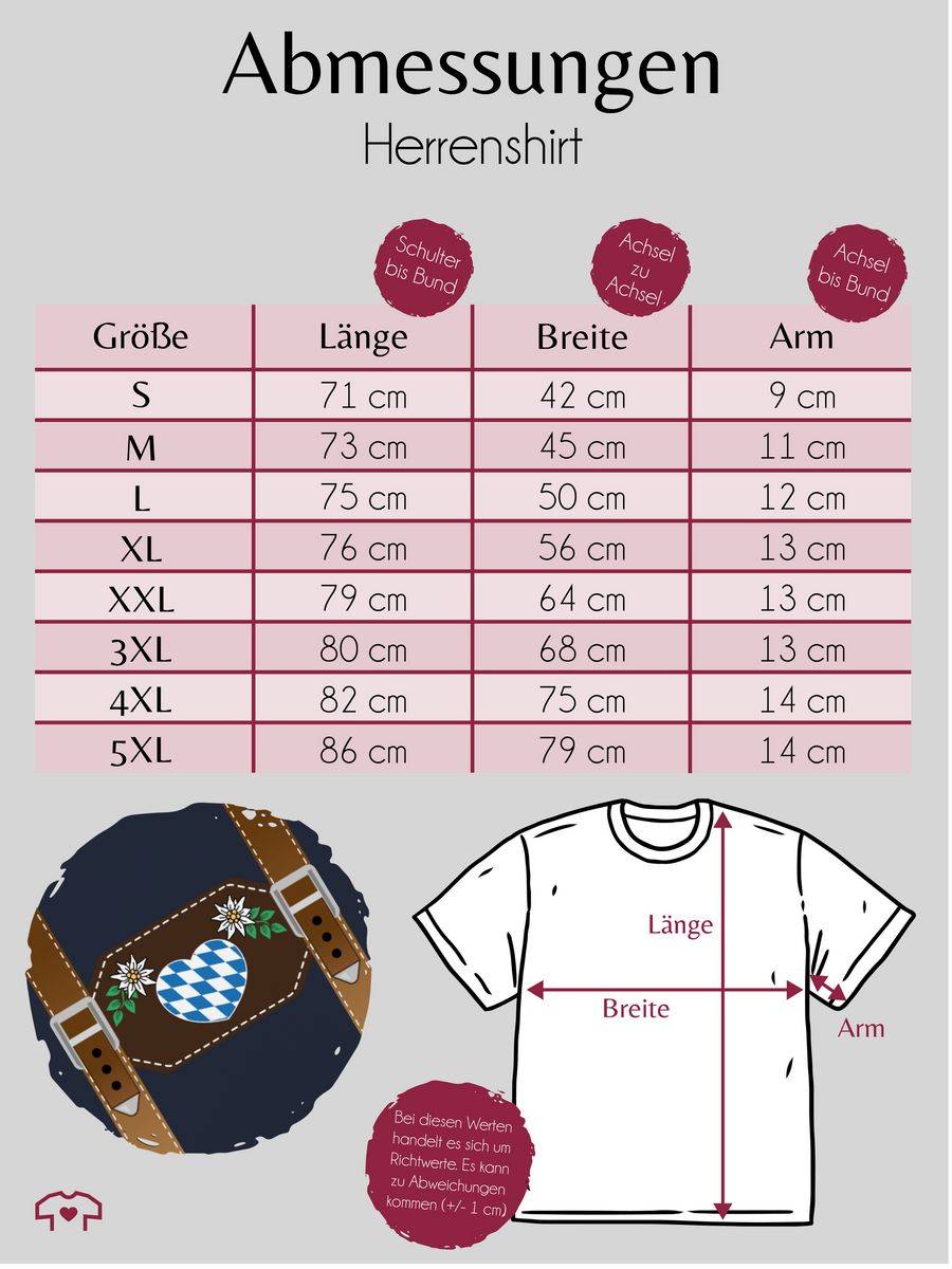 Shirtracer Lederhose - Herz Bayern Shirts & Mehr Shirtracer