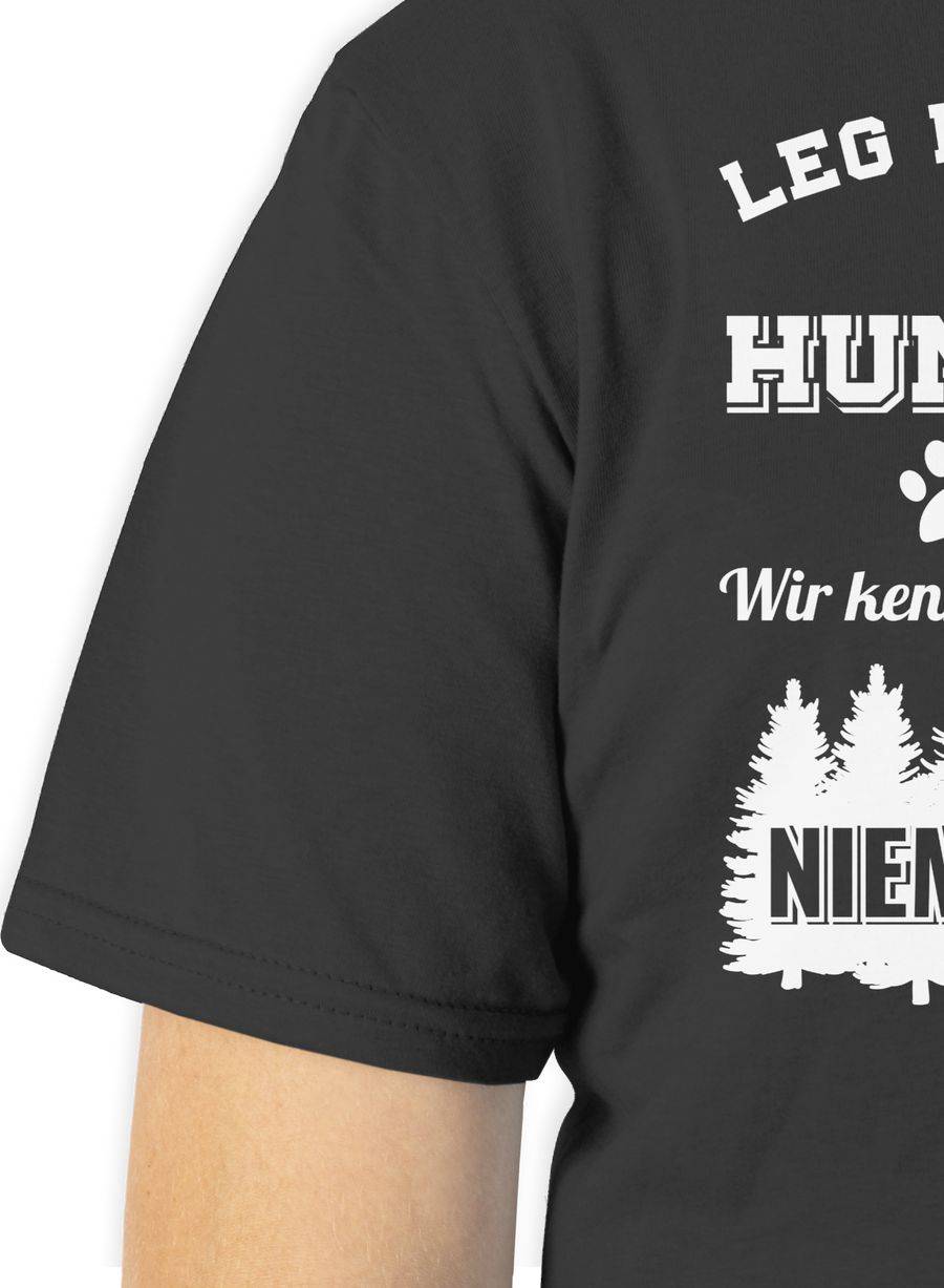 Shirtracer Leg Dich Niemals Mit Einem Hunde Papa An: Tshirt Gym Bag Shirtracer