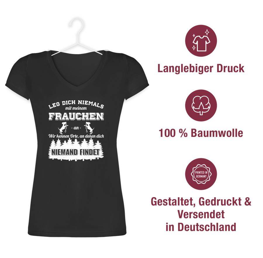 Shirtracer Leg Dich Niemals Mit Meinem Frauchen An Shirts & Mehr Shirtracer