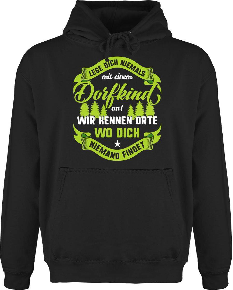 Shirtracer Lege dich nie mit einem Dorfkind an V2 Shirts & Mehr Shirtracer