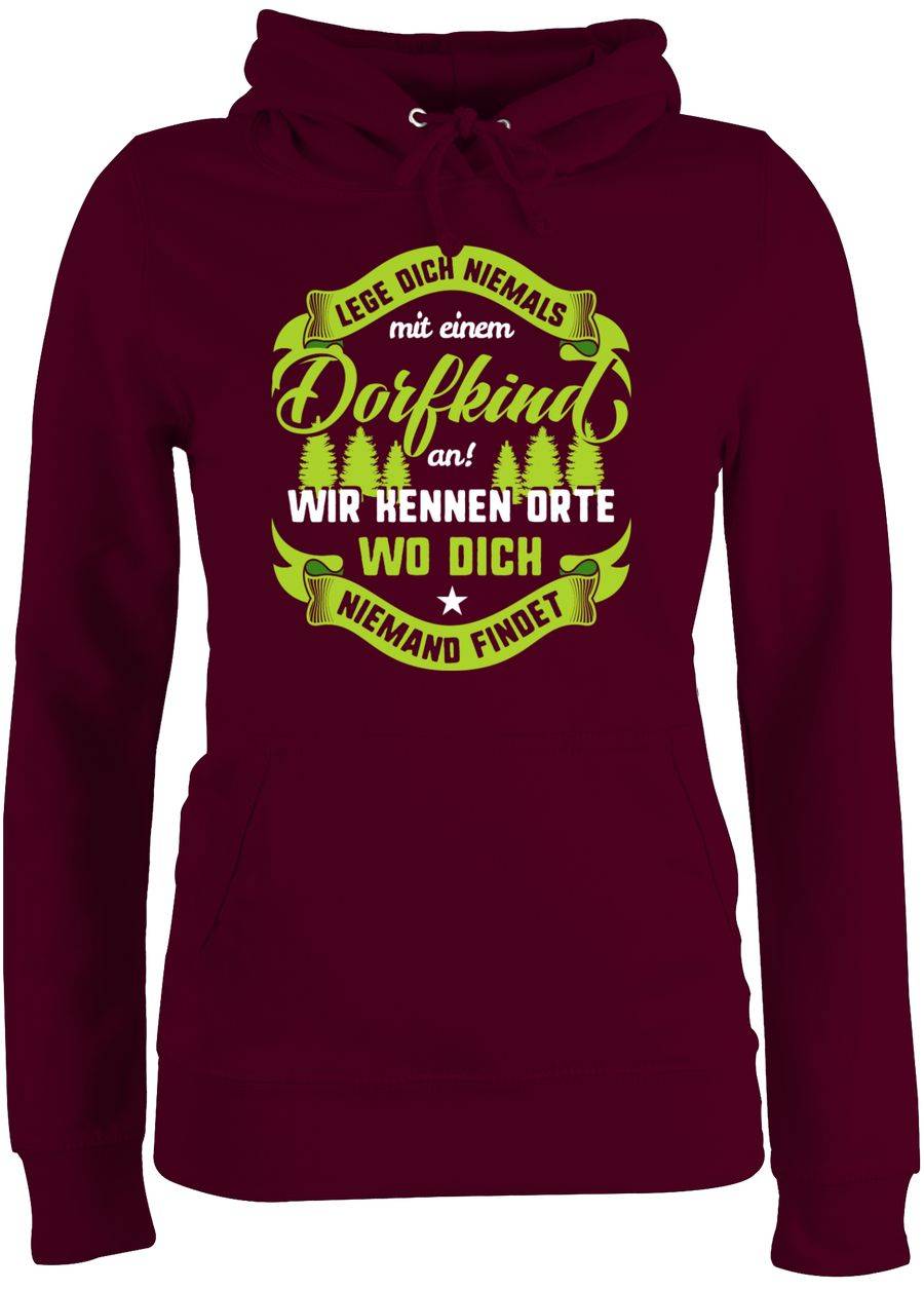 Shirtracer Lege dich nie mit einem Dorfkind an V2 Shirts & Mehr Shirtracer