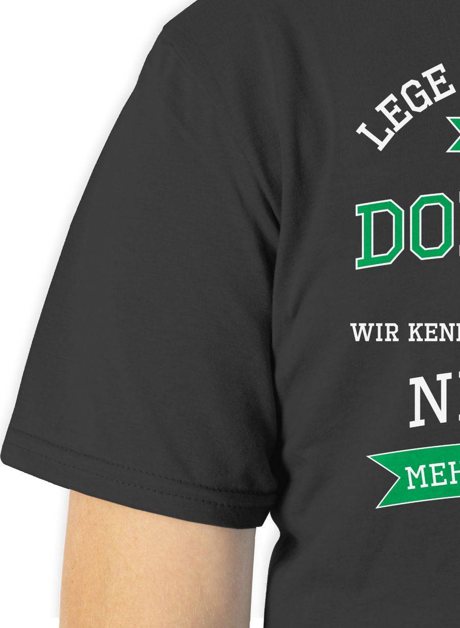 Shirtracer Lege Dich Niemals Mit Einem Dorfkind An: T-Shirt Turnbeutel Shirtracer