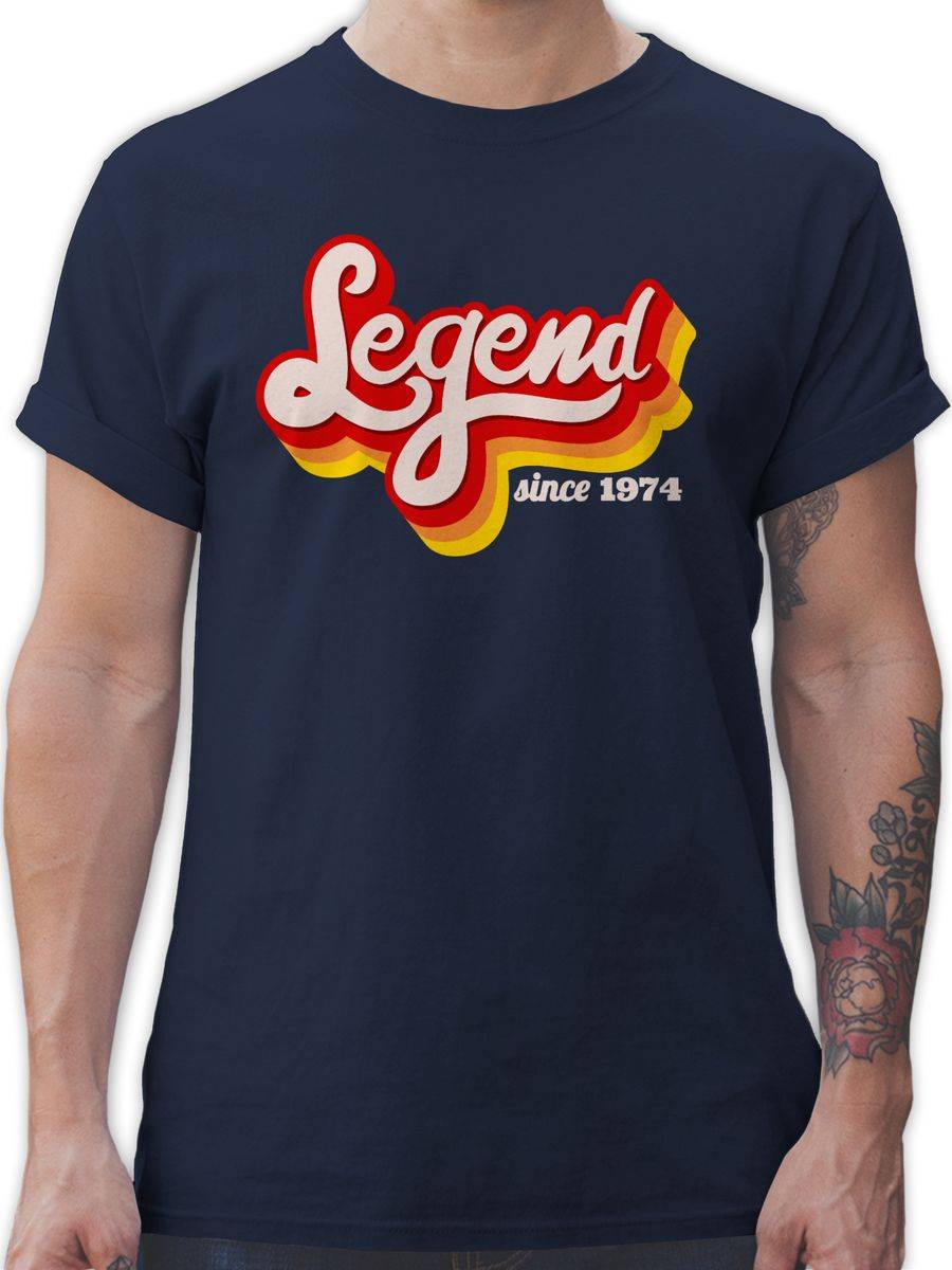 Shirtracer Legend since 1974 Retro Fünfzig Shirts & Mehr Shirtracer