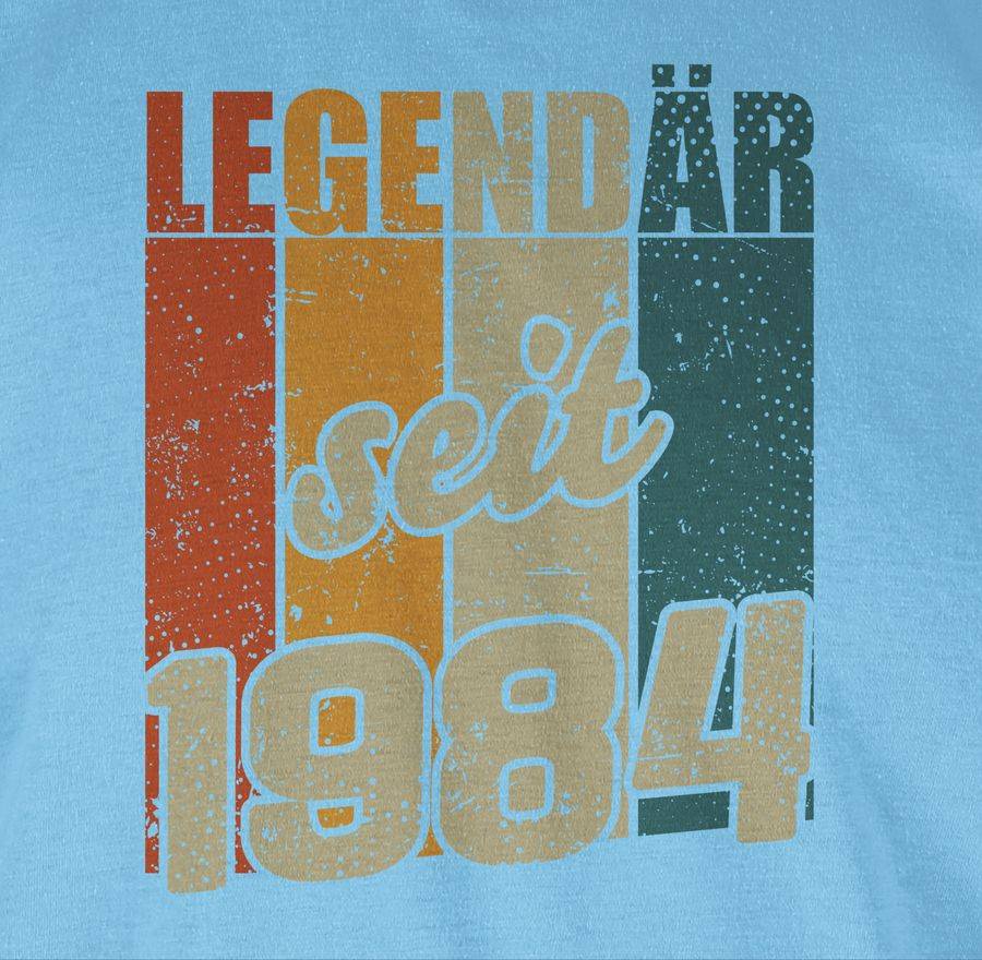 Shirtracer Legendär Seit 1984 - Vintage Farben: T-Shirt Rucksack Shirtracer
