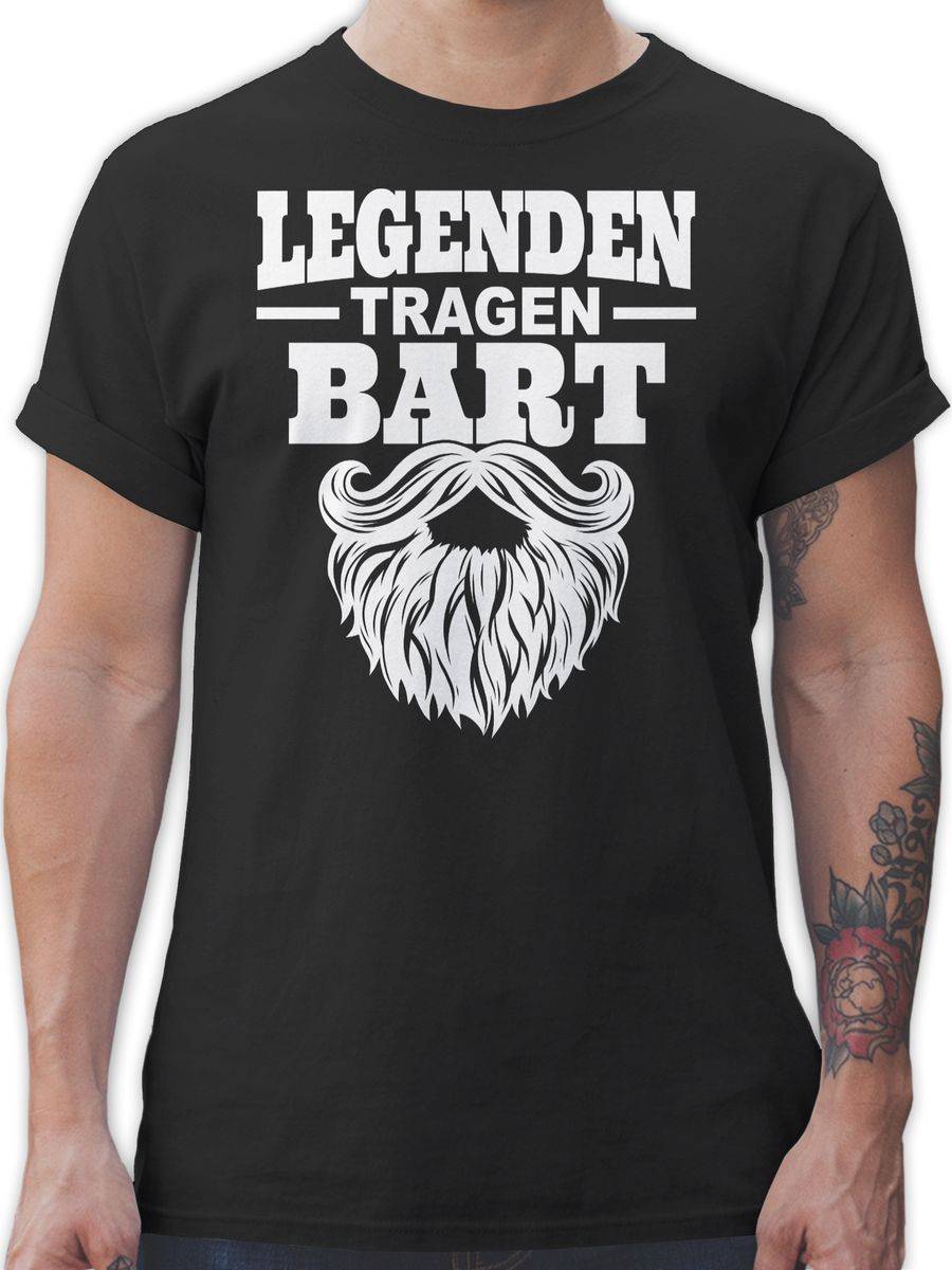 Shirtracer Legenden tragen Bart weiß Shirts & Mehr Shirtracer