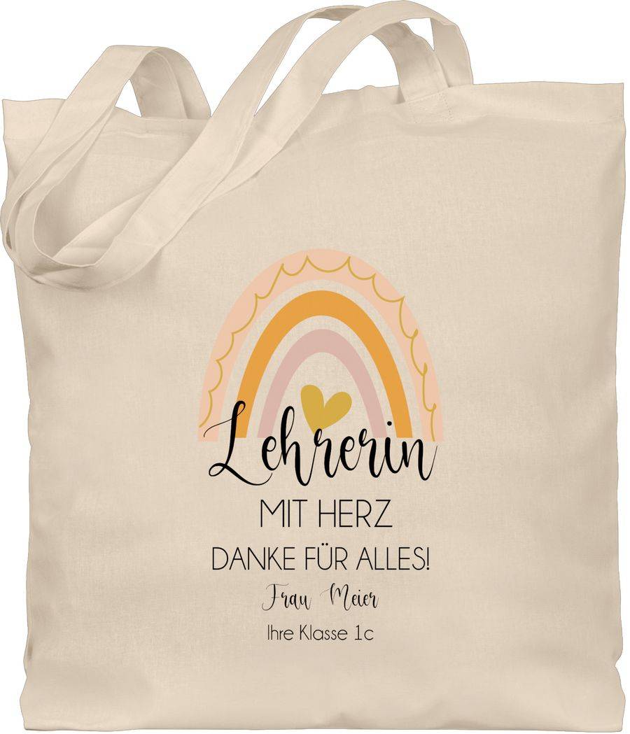 Shirtracer Lehrerin mit Herz Lehrerin Geschenk Lehrerin Abschiedsgeschenk Geschenke für Lehrerin Lehrerin Geschenke zum Abschied Shirtracer