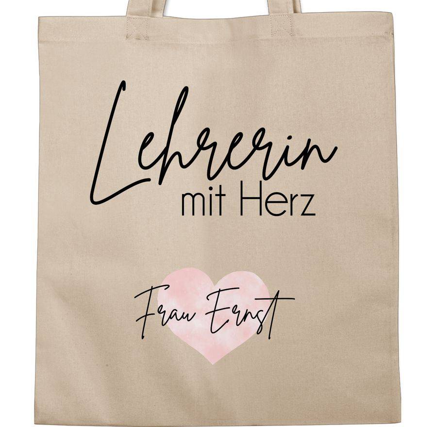 Shirtracer Lehrerin Mit Herz Mit Name Geschenk Lehrerin Abschied Dankeschön Geschenke Lehrerin Abschiedsgeschenk Lehrerin Shirtracer