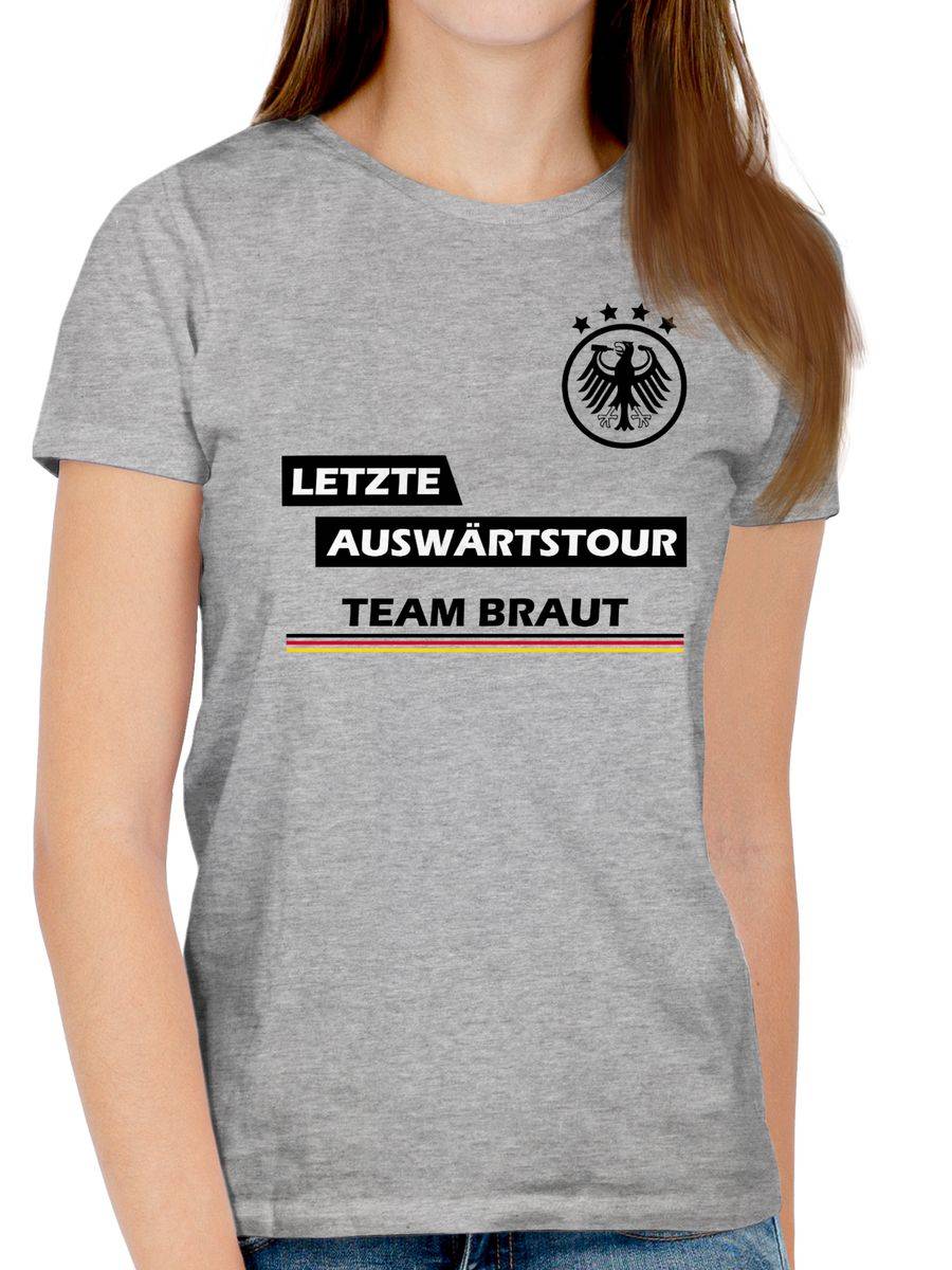 Shirtracer Letzte Auswärtstour Team Braut: T-Shirt Gym Bag Shirtracer