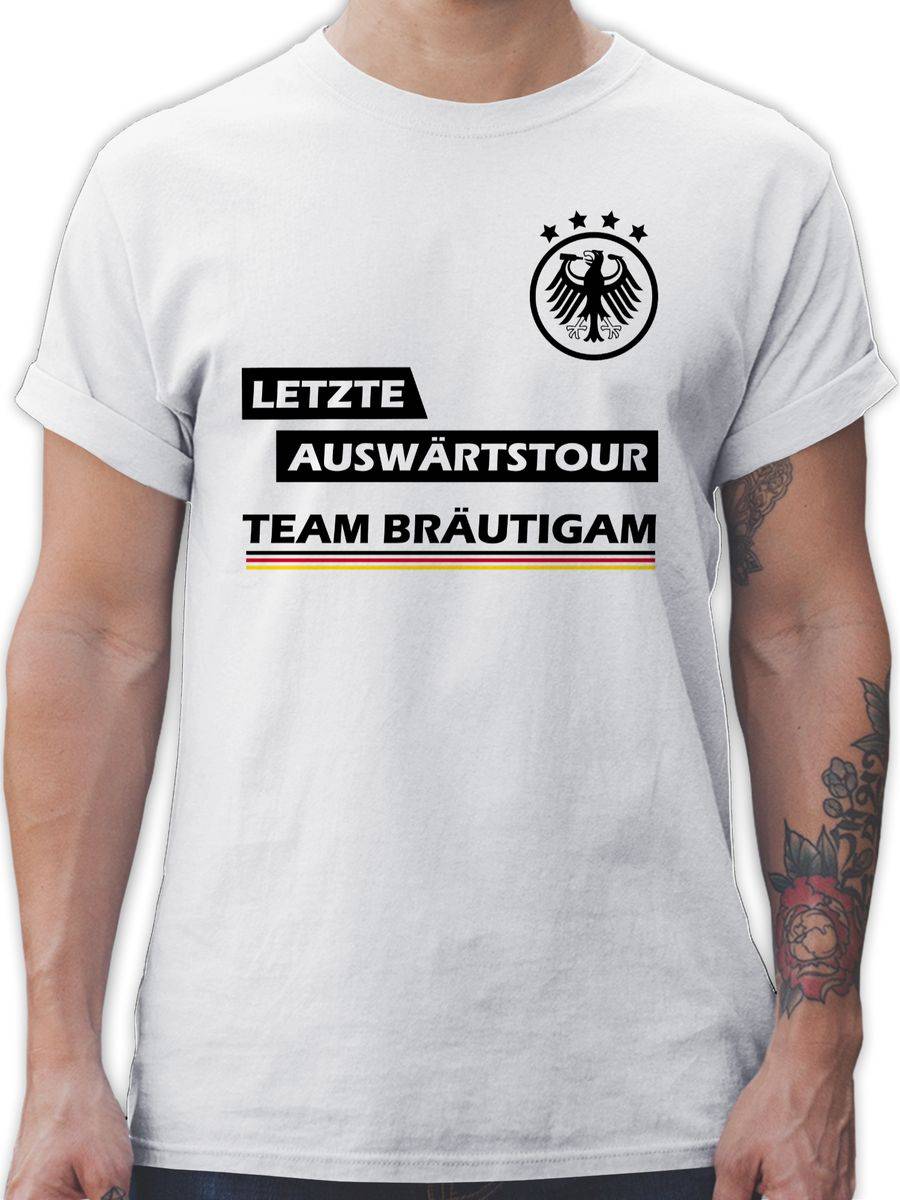 Shirtracer Letzte Auswärtstour Team Bräutigam: T-Shirt Gym Bag Shirtracer