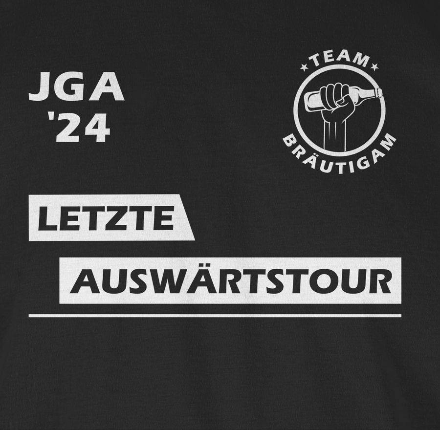 Shirtracer Letzte Auswärtstour Team Bräutigam: T-Shirt Turnbeutel Shirtracer