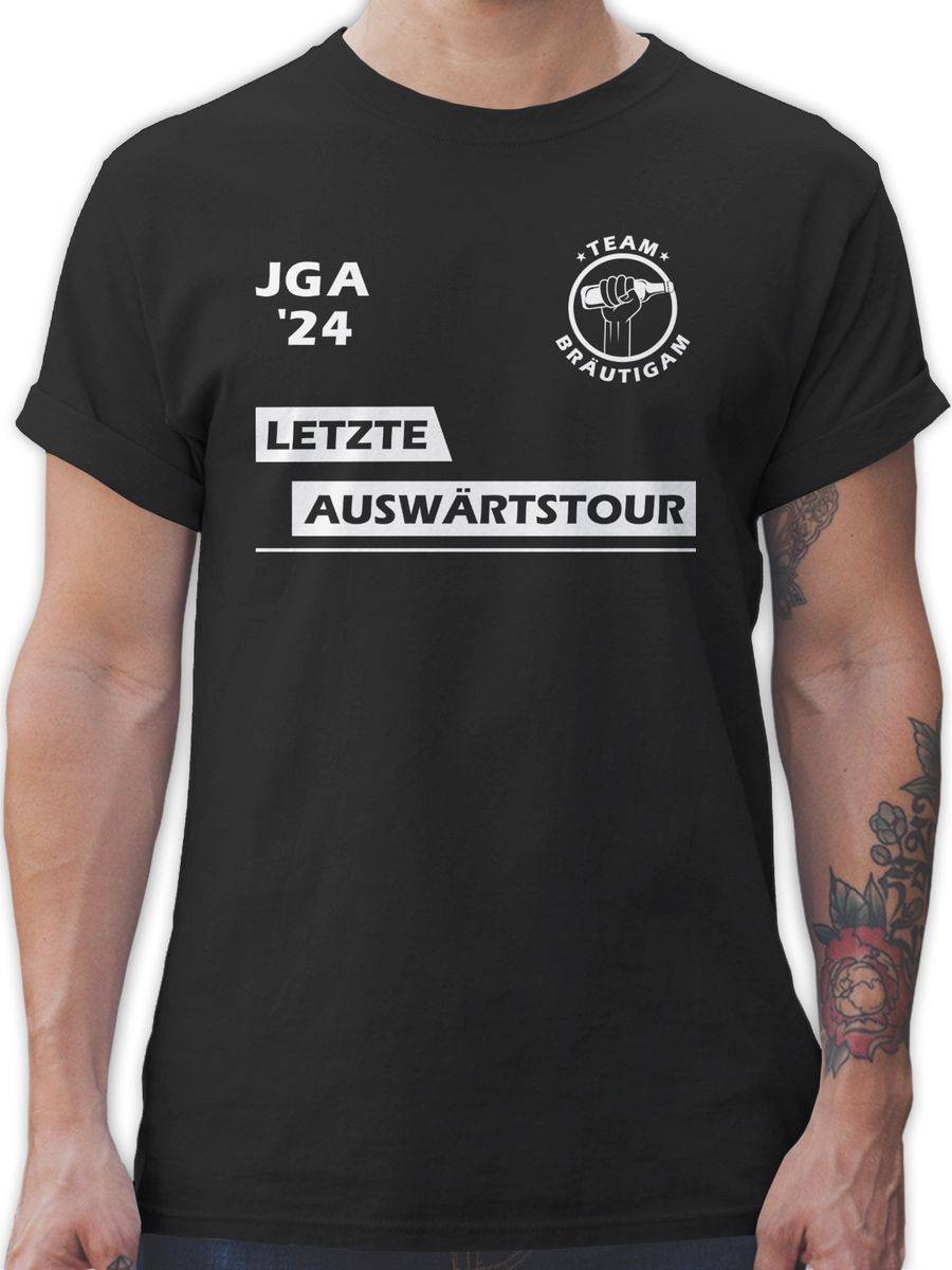 Shirtracer Letzte Auswärtstour Team Bräutigam: T-Shirt Turnbeutel Shirtracer