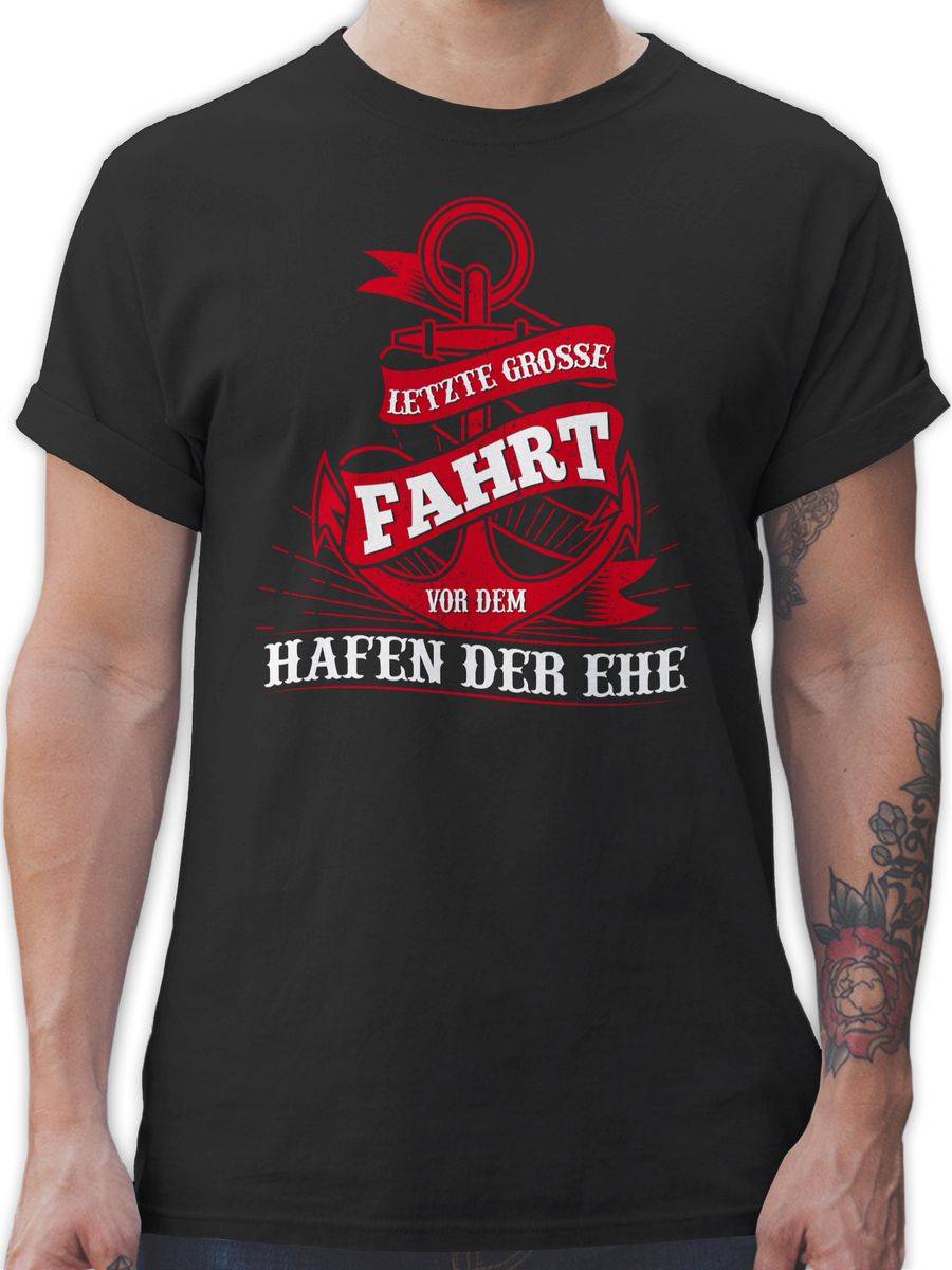 Shirtracer Letzte große Fahrt vor dem Hafen der Ehe: T-Shirt Gym Bag Shirtracer