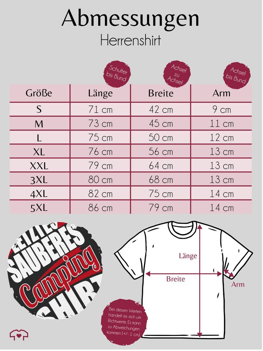Shirtracer Letztes Sauberes Camping Shirt: Tshirt Rucksack Shirtracer