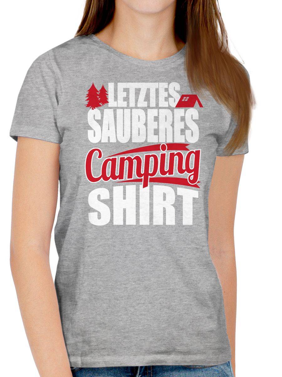 Shirtracer Letztes Sauberes Camping Shirt: Tshirt Rucksack Shirtracer