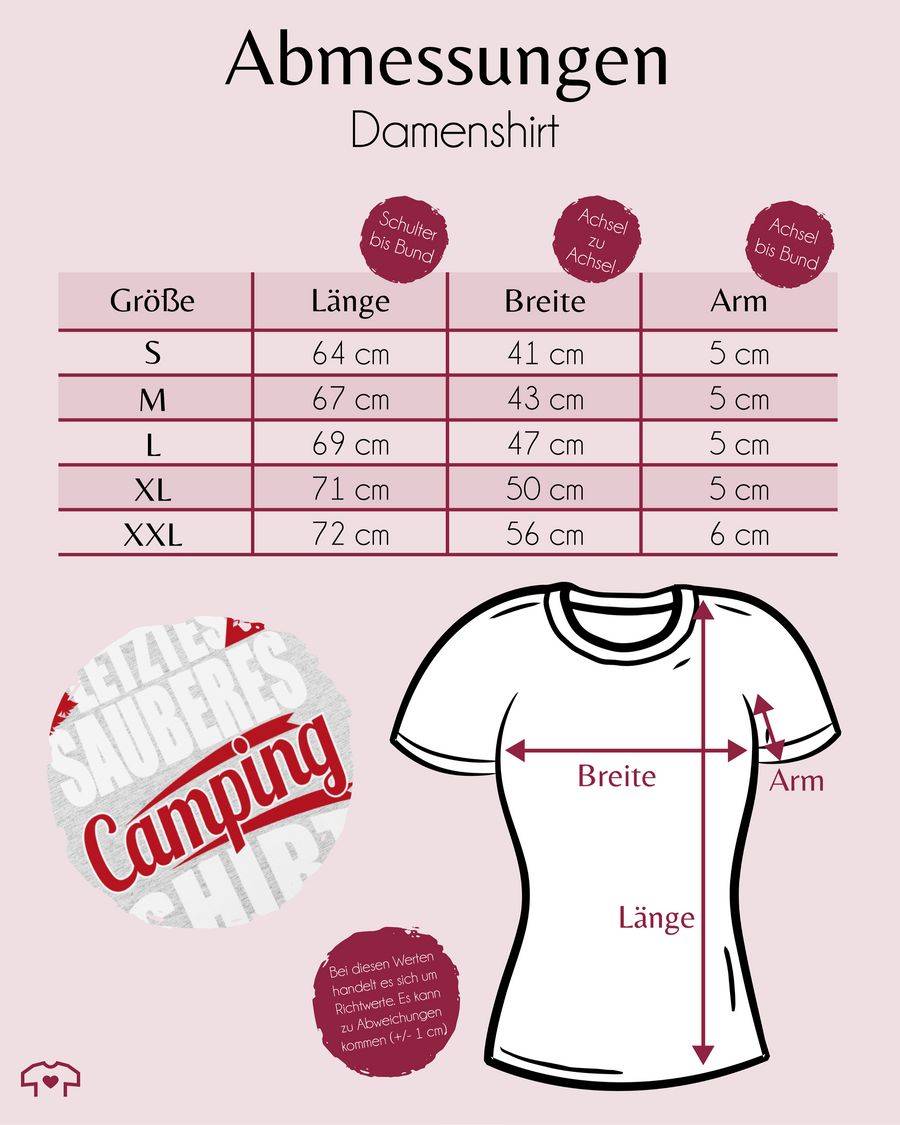 Shirtracer Letztes Sauberes Camping Shirt: Tshirt Rucksack Shirtracer